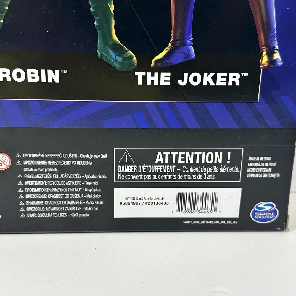 DC Batman Robin vs Joker 12 Inch Action Figure 3 Pack Spin Master 2021 New